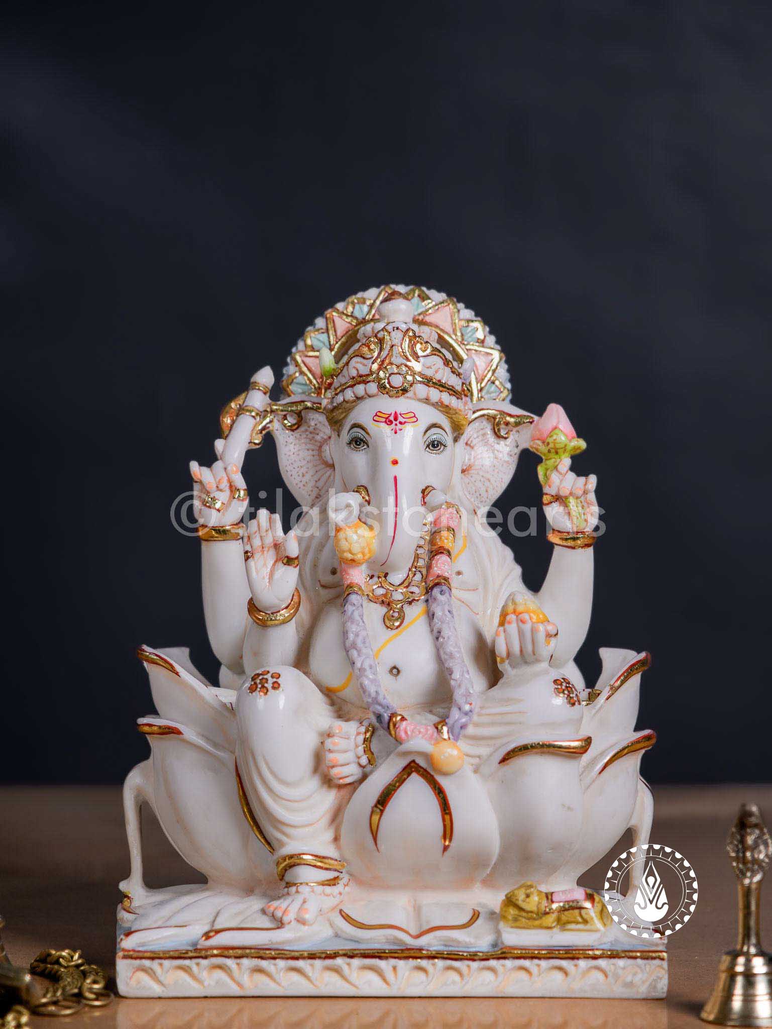 Ganesha 12" | Cultured Marble