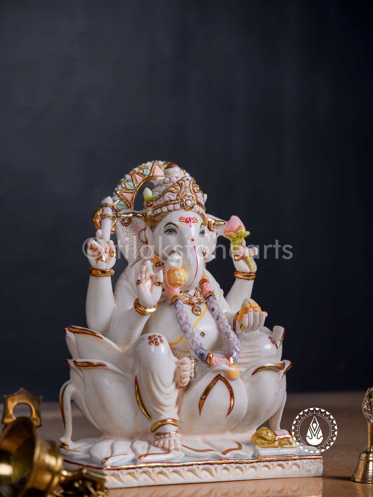 Ganesha 12" | Cultured Marble