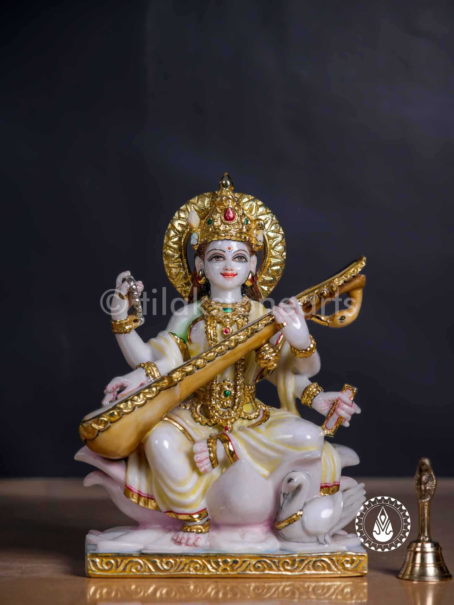 Saraswati Maa 12" | Swiss White (Imported)