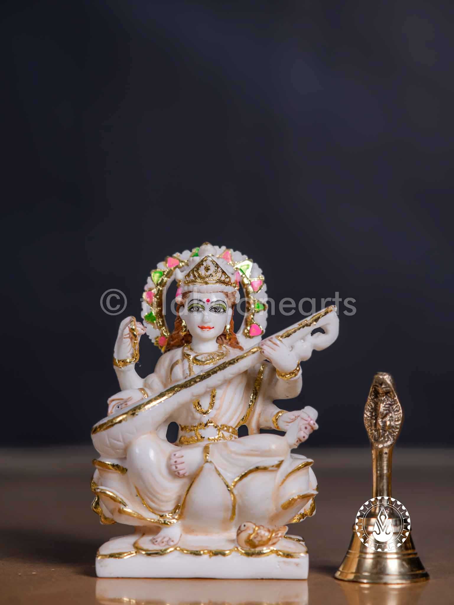 Saraswati Maa 6" | Cultured Marble