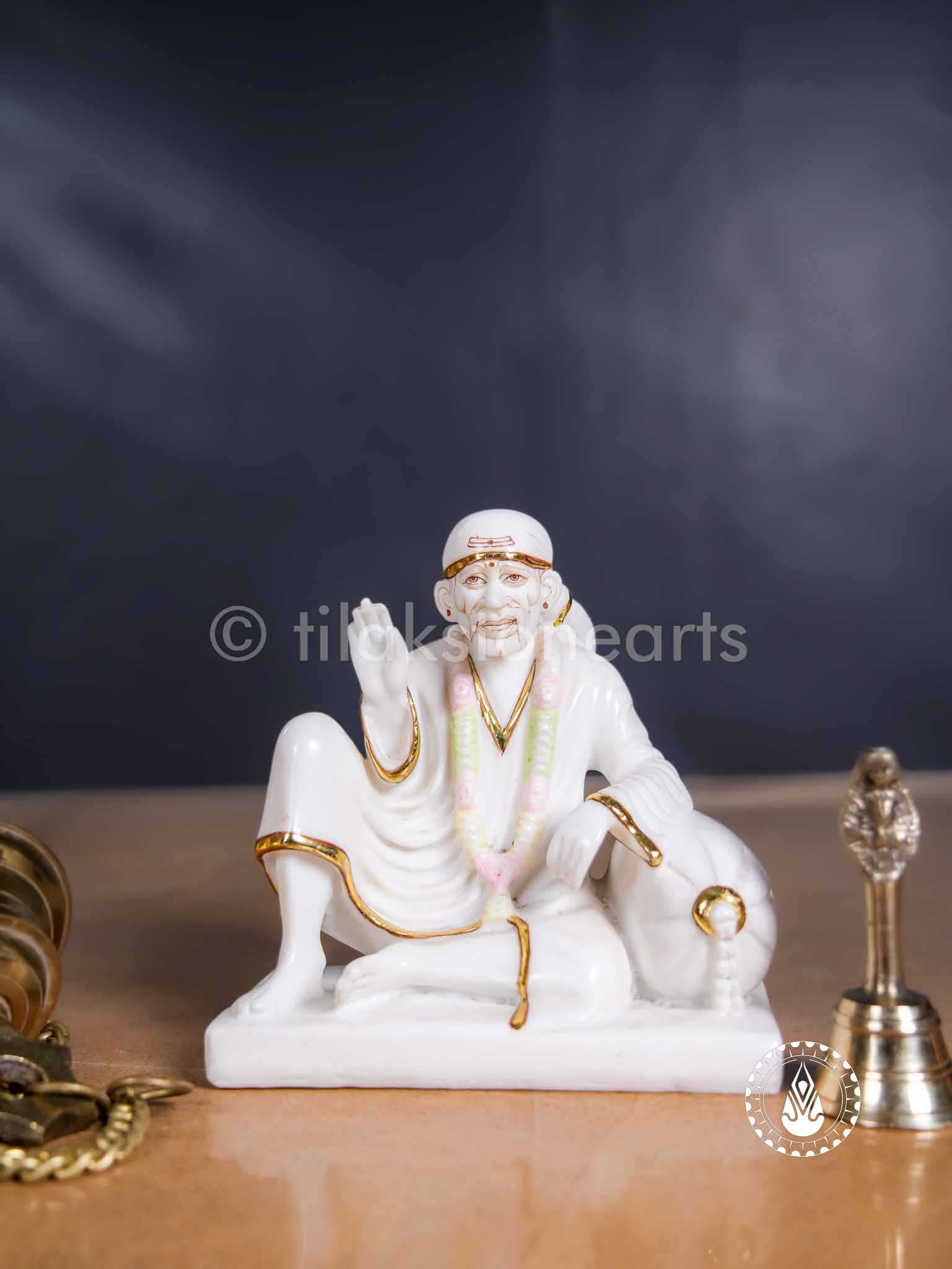 Sai Baba 6" | Cultured Marble