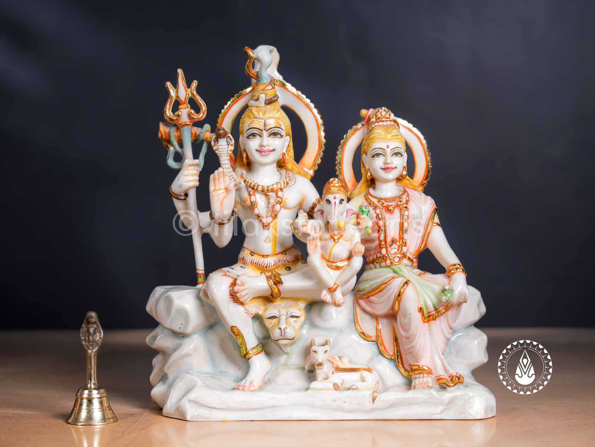 Shiv Parivar 12" | Cultured Marble