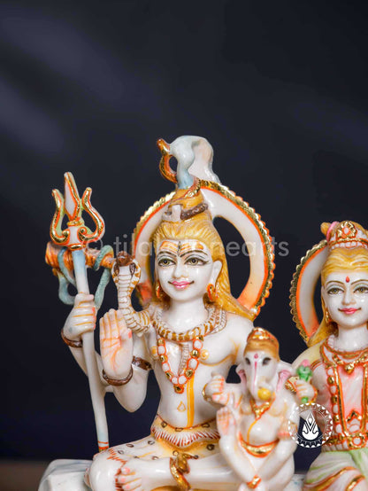 Shiv Parivar 12" | Cultured Marble