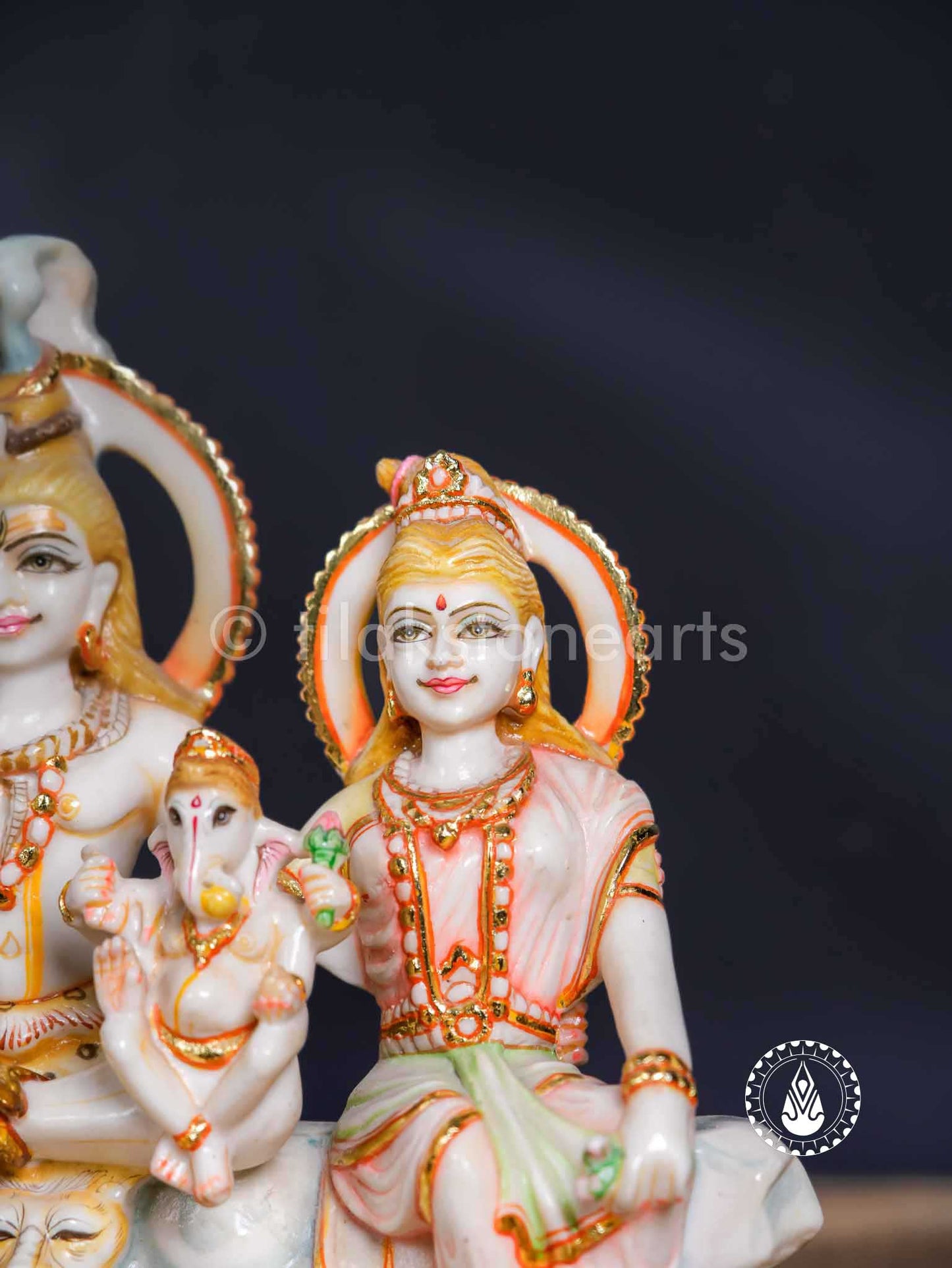 Shiv Parivar 12" | Cultured Marble