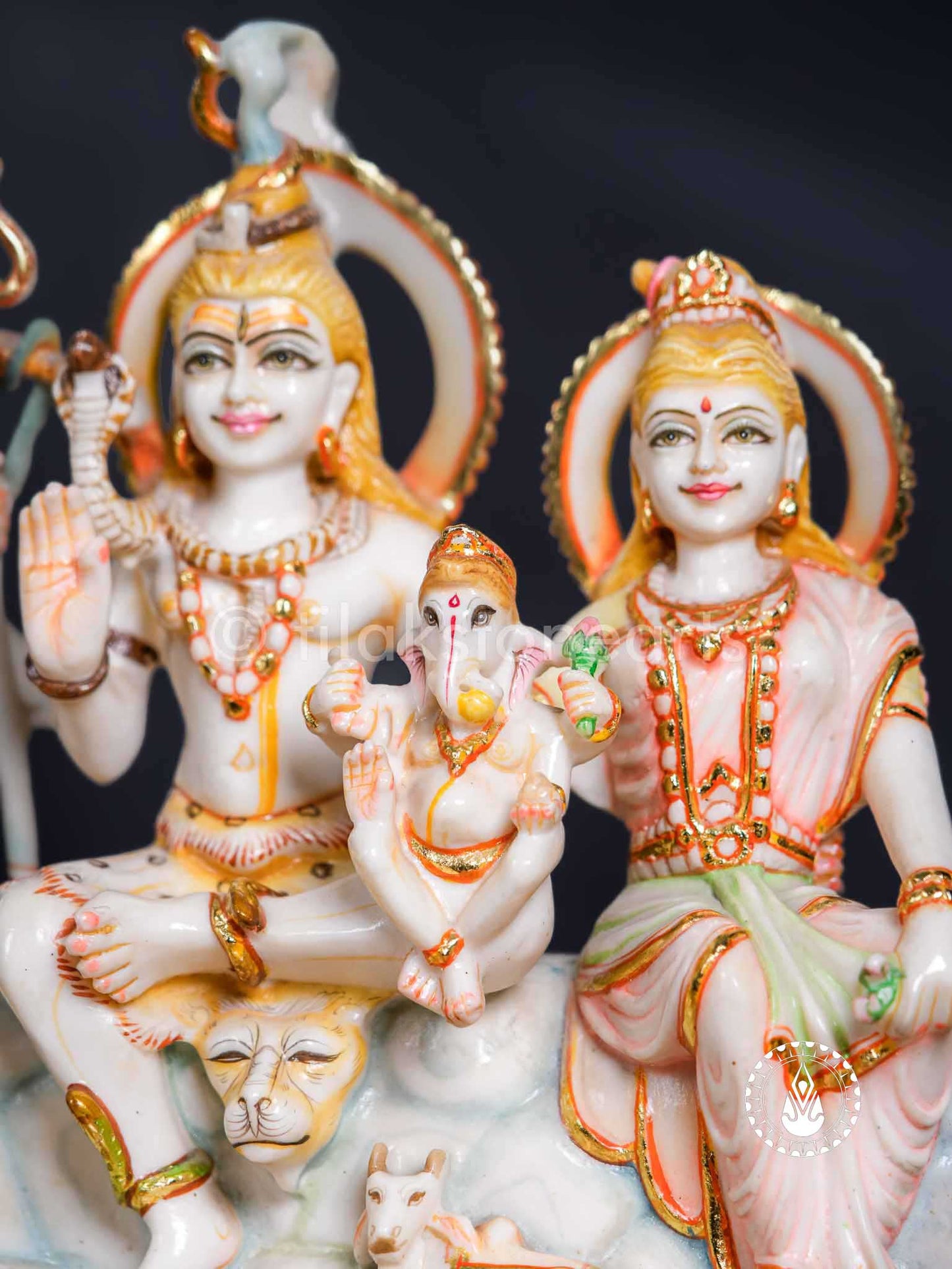 Shiv Parivar 12" | Cultured Marble