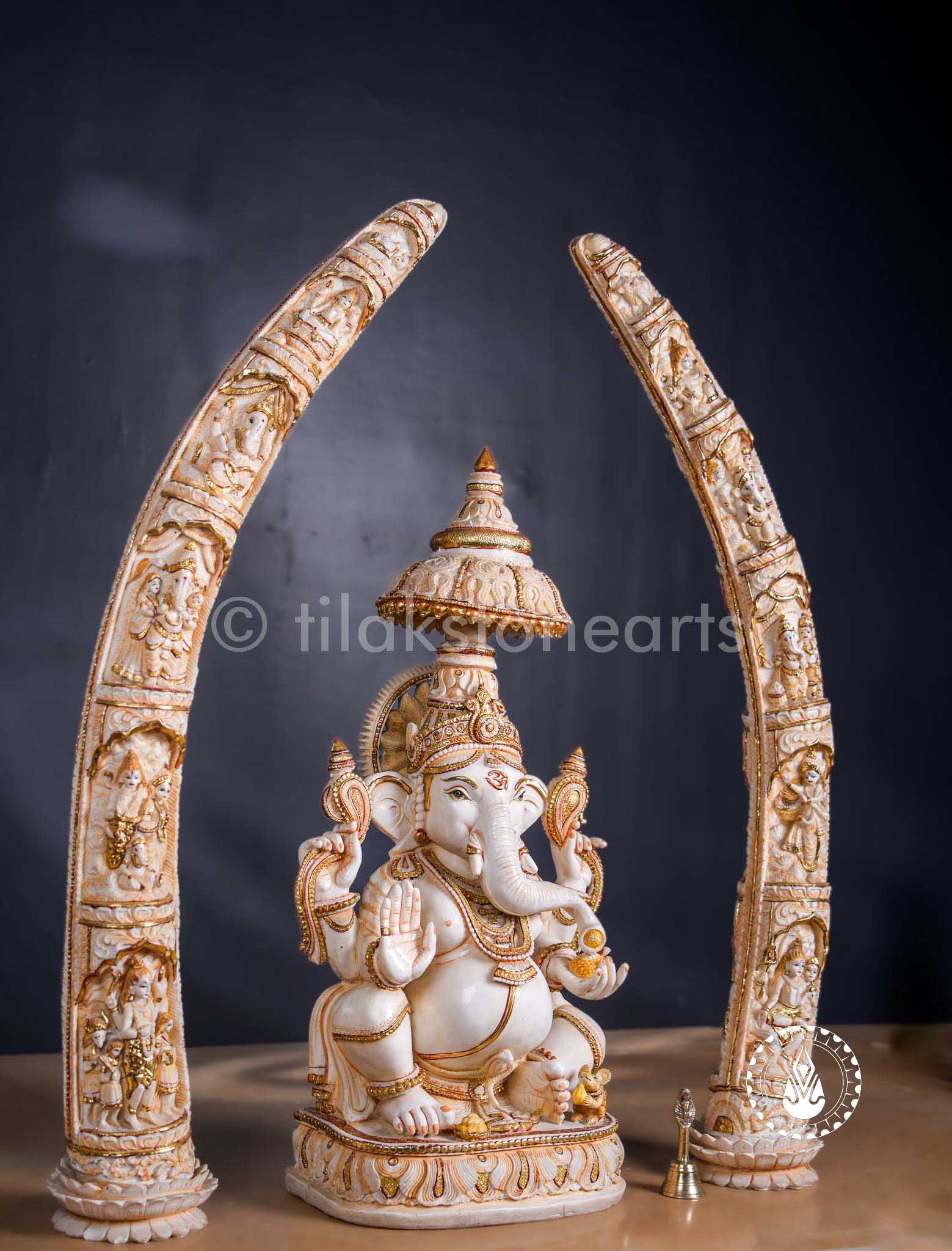 Ganesha 33" | Cultured Marble
