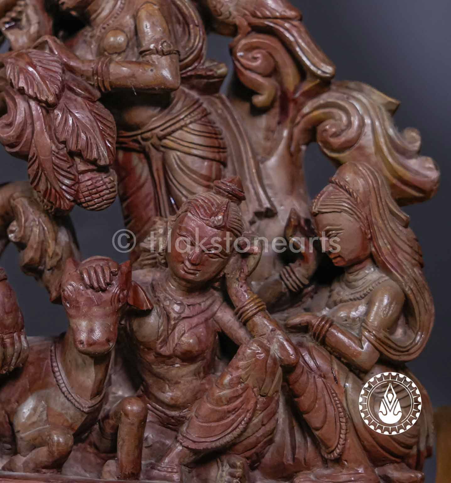 Radha Krishna Jugal Jodi 12" | Oakwood Stone