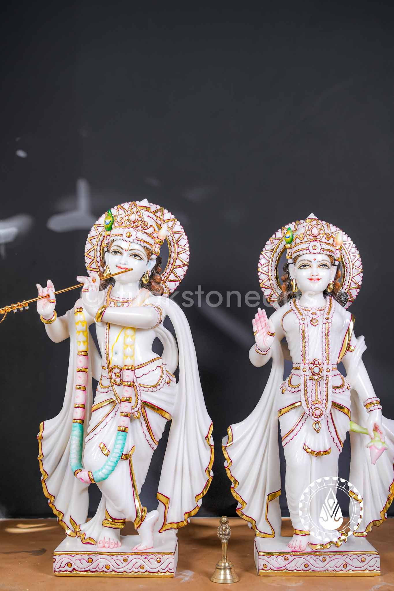 Radha Krishna Jugal Jodi 24" | Swiss White (Imported)