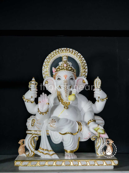 Ganesha 24" | Swiss White (Imported)