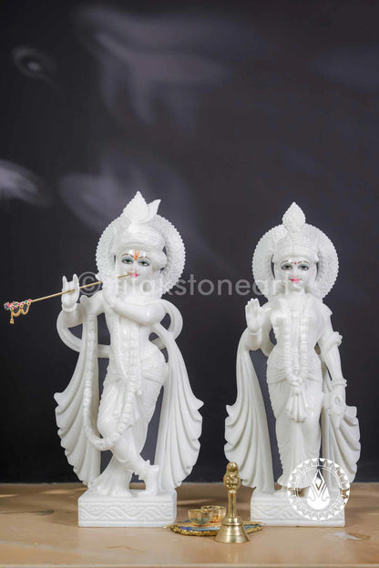 Radha Krishna 18" | Swiss White (Imported)