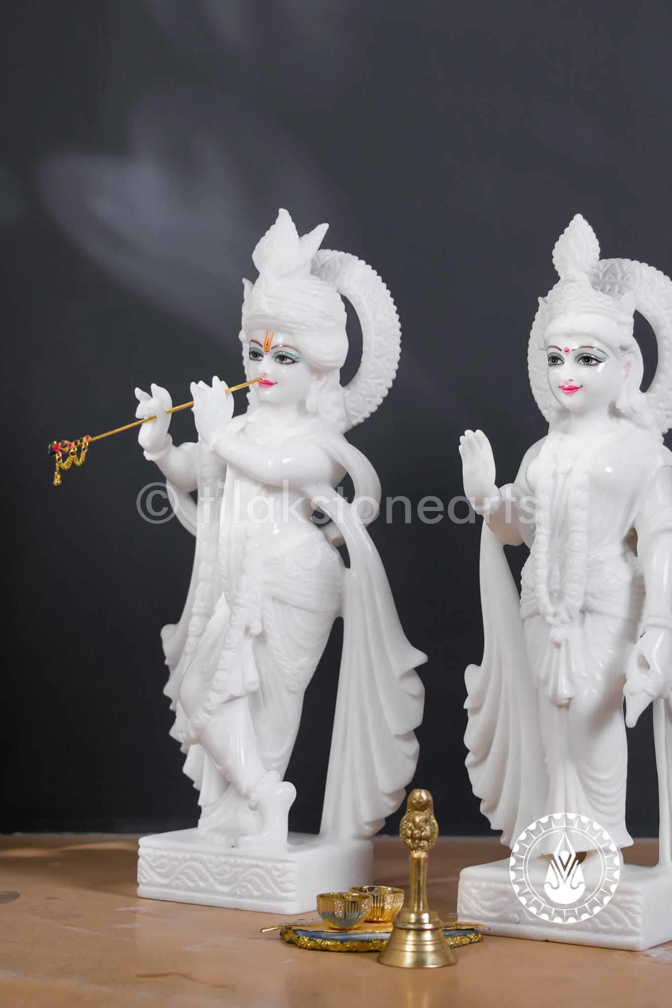 Radha Krishna 18" | Swiss White (Imported)