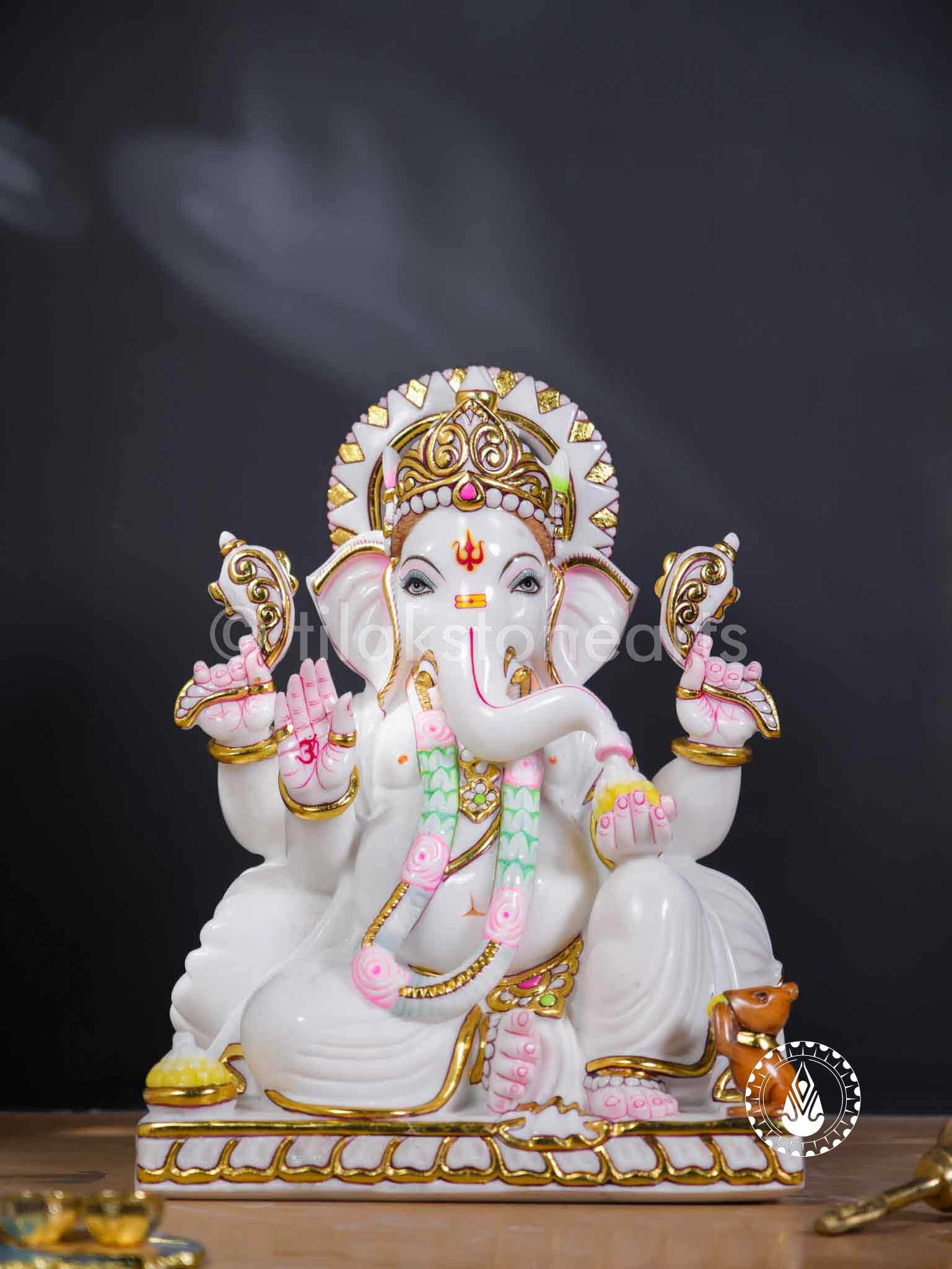 Ganesha 15" | Swiss White (Imported)