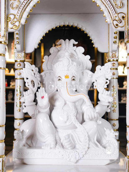 Ganesha 30" | Swiss White (Imported)