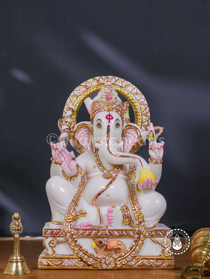 Ganesha 12" | Swiss White (Imported)