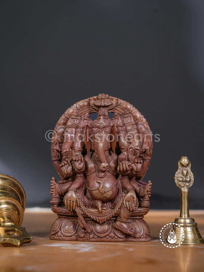 Panchmukhi Ganesha 7" | Oakwood Stone