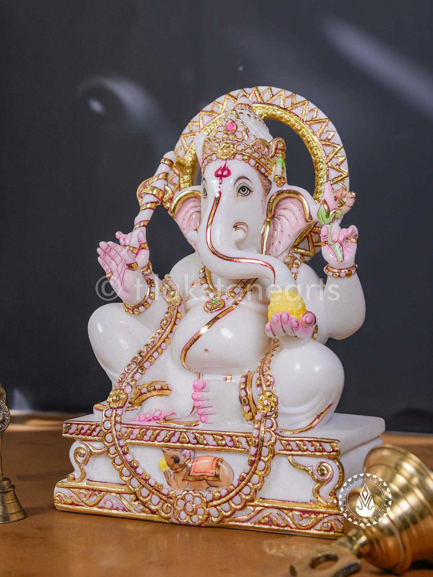 Ganesha 12" | Swiss White (Imported)