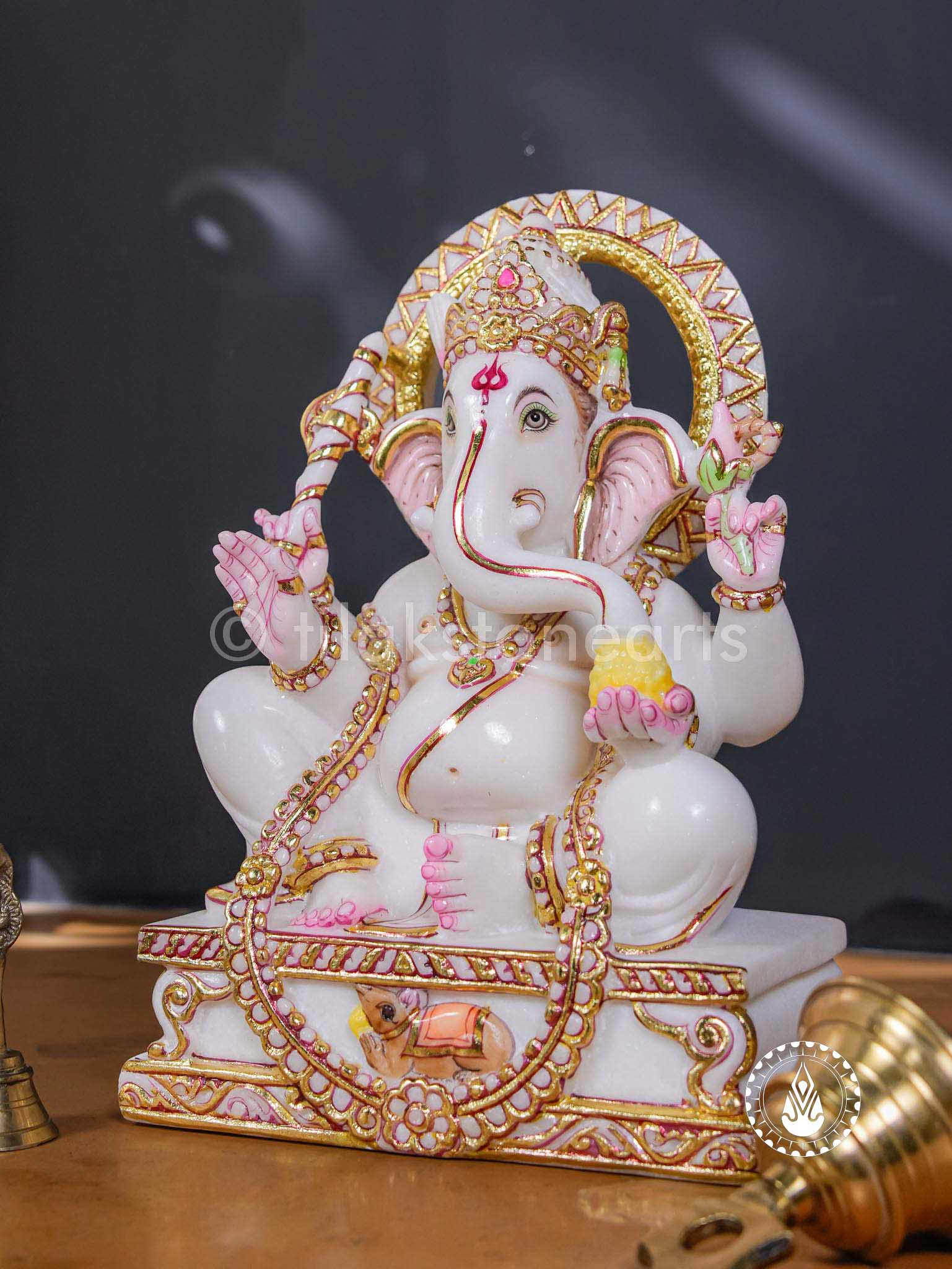 Ganesha 12" | Swiss White (Imported)