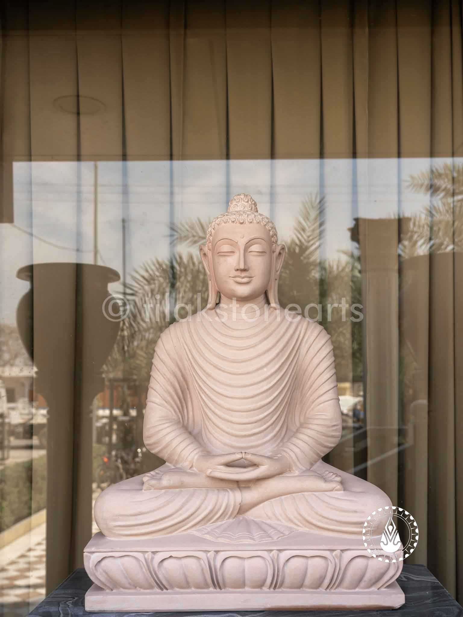 Shakyamuni Buddha 36" | Sandstone