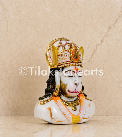 Lord Hanuman 4" Vietnam Cultured Marble Idol
